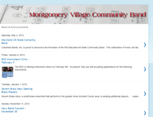 Tablet Screenshot of news.montgomeryvillagecommunityband.org